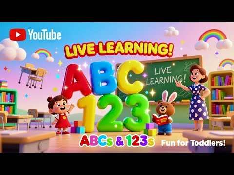 LIVE Toddler Learning Time | Interactive Educational Videos for Kids | ABCs, Numbers & More!