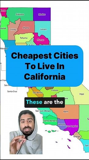 Cheapest Cities to Live in California in 2026 👀 #shorts