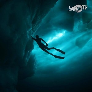 30K views · 736 reactions | The hidden world beneath Greenland's ice sheet is completely mesmerizing  Anna von Boetticher, freediver took one deep breath to free dive under the icy surface – and found an underwater wonderland | Red Bull Adventure | Facebook