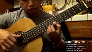 HINDI KITA MALIMOT (I can never forget you) Josefino Cenizal arr. Pedro Concepcion transcr. Jose Valdez Composed by Maestro Cenizal of Cavite, played in the style of Pedro Concepcion. Visit www.youtube.com/pasigenyo for more Philippine Guitar Music. | Gitara Sa Kanto