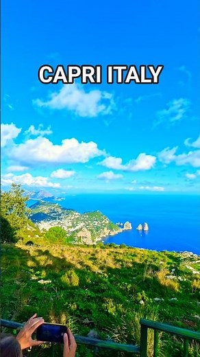 Anacapri Chairlift POV 🚠 Highest Scenic Views in Capri Island Day Trips From Naples Sorrento Amalfi
