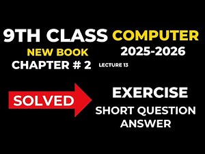 solved exercise chapter 2 computer new book short question