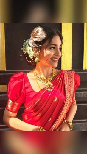 "Latest Red Saree & Blouse Collection | Trendy Designs & Styling Tips 2025" ♥️ 😍