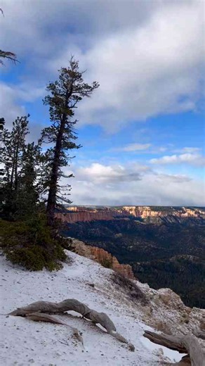 Exploring a Snowy Mountain Trail with Stunning Views