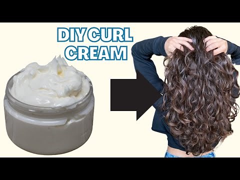 Homemade Curl Cream HEALTHY CURLY HAIR | Natural DIY | Natural Beauty Tips