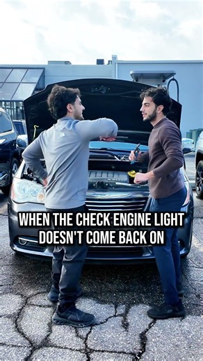 When the check engine light doesn't come back on
