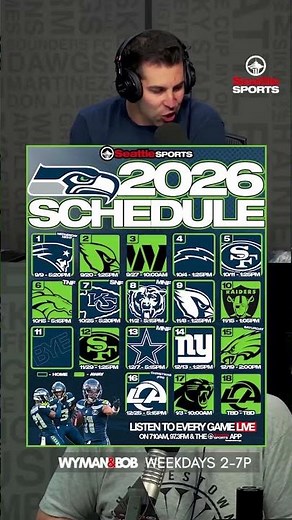 6️⃣ primetime #Seahawks Games in 2026... and maybe MORE? | #SeattleSports