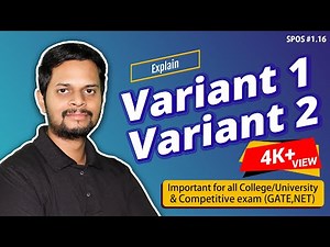 1.16| Variant 1 and Variant 2 | Intermed. Code for Imperative, Declaration stat, Assembler Directive