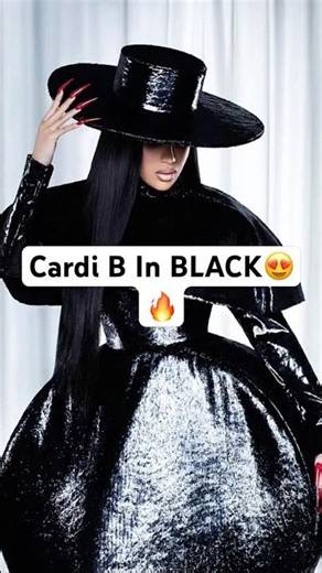 Cardi B in Black… This Look is Everything 🖤🔥
