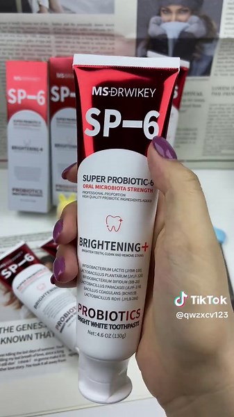 SP-6 Super Probiotic Toothpaste for Bright Teeth