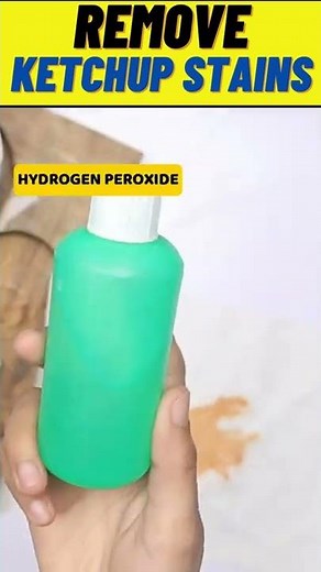 How To Remove Tomato Ketchup Stains From Fabric Clothes #shorts