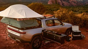 Rivian electric truck is the ultimate camping accessory in new video