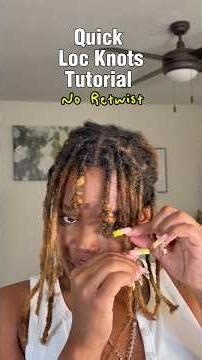 How to Do Loc Knots | Easy Low-Tension Loc Style (Beginner Friendly) #locs #locsstyles
