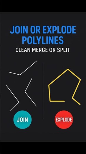 AutoCAD Trick: Join Messy Lines into One Polyline (and Explode Back!)