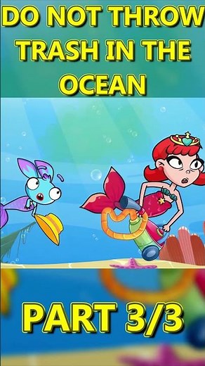 Do not litter in the ocean 🌊 Kids learn good habits PART 3 #forkids #educational #preschool