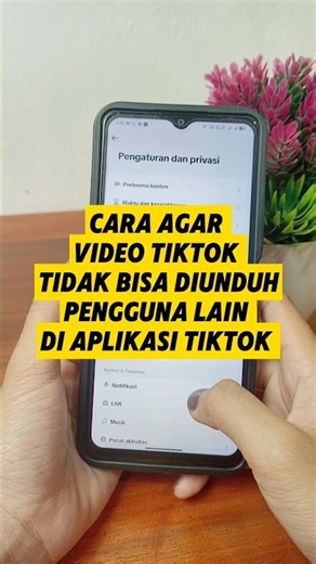 Cara Agar Video TikTok Tidak Bisa Diunduh Pengguna Lain Di Aplikasi TikTok - Tutorial TikTok