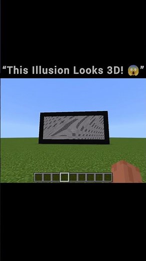Grayscale Illusion Art in Minecraft 🏗️ | Easy Tutorial #Shorts #minecraft