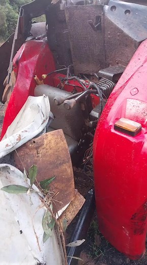 Explore an Old Rusty Tractor in a Forested Area