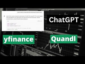 No-Code Data Analysis with ChatGPT, Yahoo Finance & Quandl