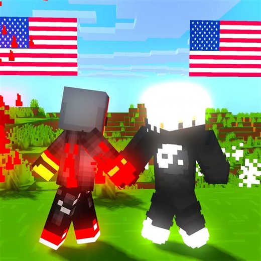 POV: USA and Japan Handshake be like #minecraft #minecraftshorts #shorts