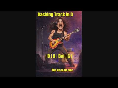Rock Backing Track In D Major !! THE ROCK DOCTOR !! Solo like a pro !!!