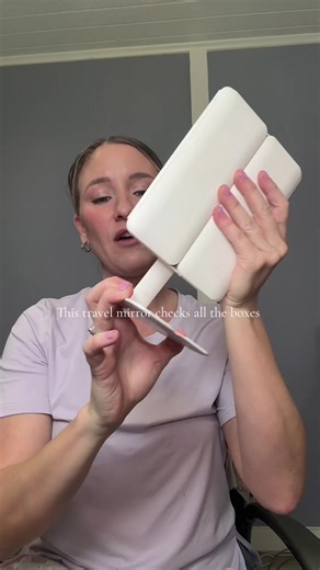 Compact Travel LED Makeup Mirror with Magnification