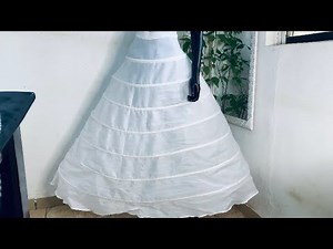 How to make a HOOP SKIRT for BALL GOWN | PETTICOAT for WEDDING GOWN | Beginner friendly tutorial