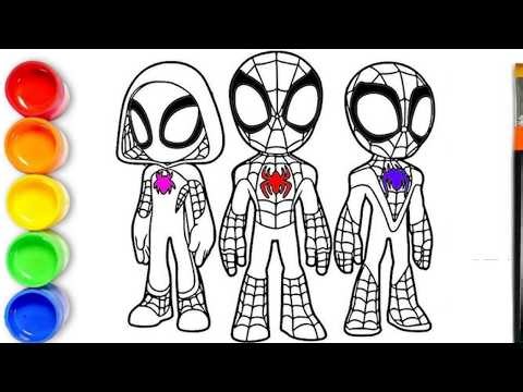 How to draw Spidey and His Amazing Friends Easy For Beginners