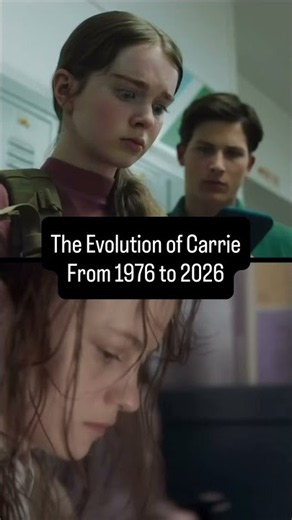 La Evolución de Carrie 1976 - 2026. #Carrie #stephenking #trailer #videoreaccion #short #horror