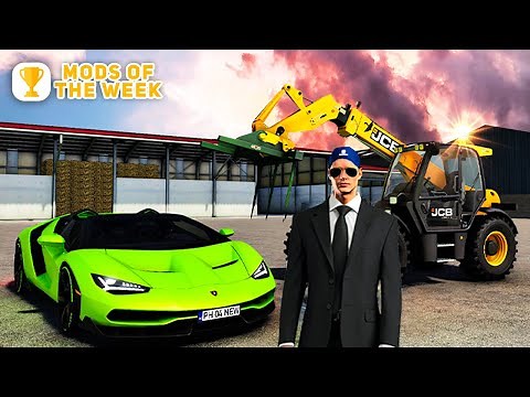 Luxury cars & JCB on the top ! | 10 BEST MODS of the week! (Farming Simulator 19)