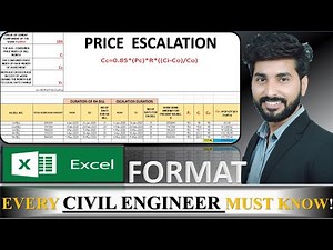 PRICE ESCALATION BY USING EXCEL FORMAT BY CIVIL GURUJI