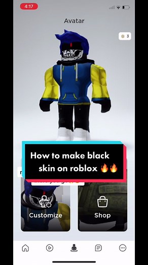 How to make black skin on roblox🔥🔥 #roblox #blackskin #robloxforever #fypシ