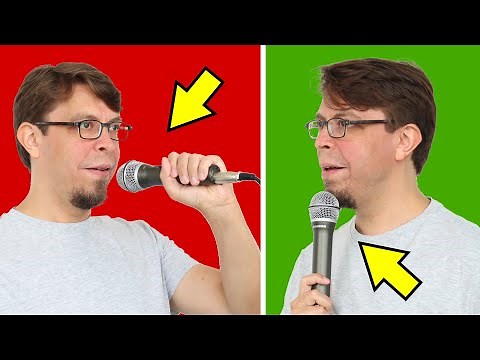 How to hold a microphone when speaking (right and wrong way)
