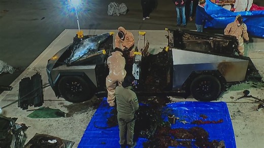 New video shows Tesla Cybertruck exploding in front of Las Vegas Trump hotel