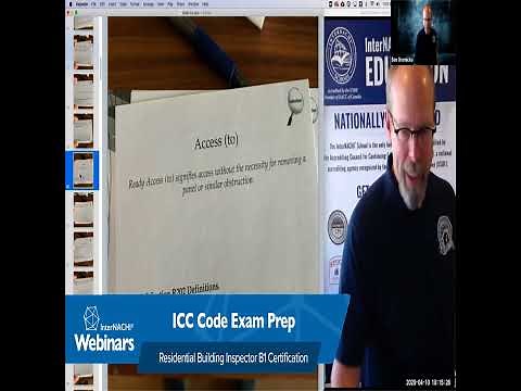 147. ICC Code Exam Prep Webinar for Residential Building Inspector B1 Certification