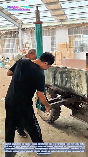 Compact Power: How a Folding Arm Crane Transforms Small Trucks into Mobile Lifting Stations