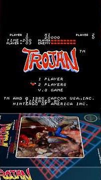 Trojan (1987) | NES Arcade Classic Gameplay #shorts