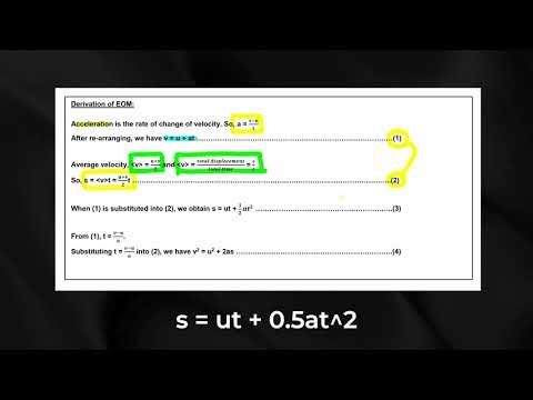 Concept Video Series 5: Equations of Motion Derivation