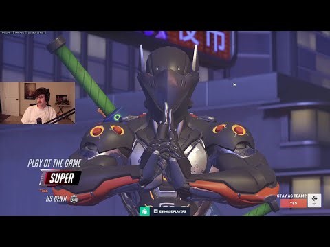 POTG! SUPERTF TOP 500 GENJI GAMEPLAY - OVERWATCH 2 SEASON 18