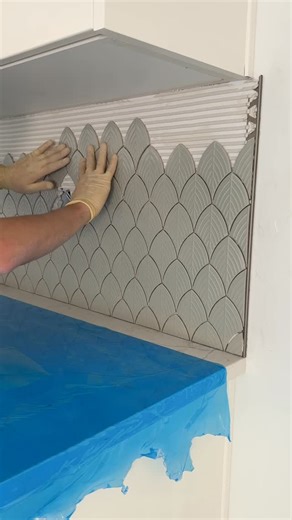 Myroslav Kutsak on Instagram: "How to install mock in the kitchen #tile #construction #work #installation #kitchen"