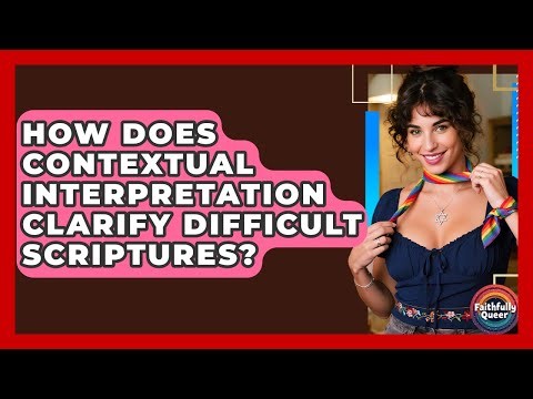 How Does Contextual Interpretation Clarify Difficult Scriptures? - Faithfully Queer