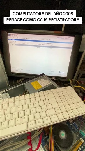 COMPUTADORA DEL AÑO 2008 RENACE COMO CAJA REGISTRADORA #TecPC #GarebNieto #eleventa