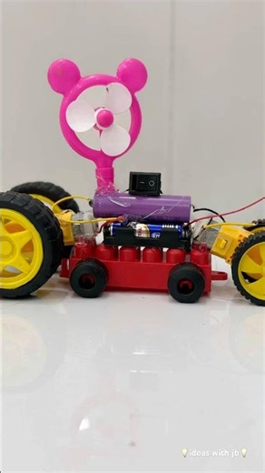 How to make DIY DC Motor robot vehicle / DC Gear motor Electric robot model for School project