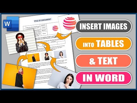 Insert IMAGE into a TABLE and TEXT in word | Microsoft Word Tutorials