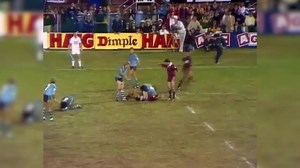 Wally Lewis tackle on Michael O’Connor, Origin III 1987