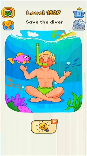Dop 5 (delete one part) level 1527 save the diver #shorts