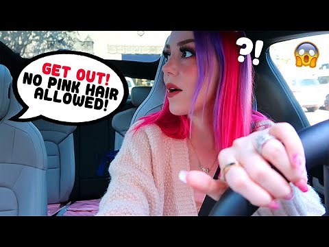 I WAS JUDGED for having PINK HAIR In This LUXURY Store..