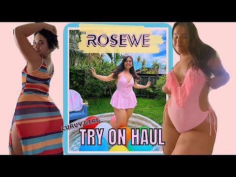 CUTE BIKINIS & COVERUPS! Curvy girl approved! | Rosewe Try On Haul