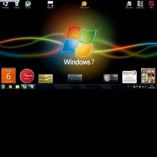 Ajouter des Gadgets Windows 7