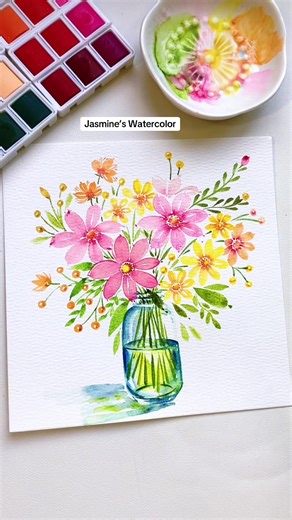 Jasmine's Watercolor Floral Painting Techniques